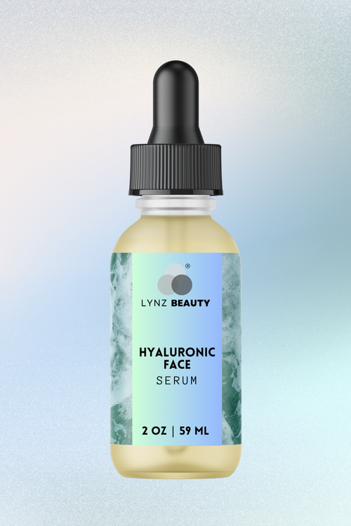 LYNZ Beauty Hyaluronic Face Serum bottle – 2oz deep hydration face serum for dry and sensitive skin