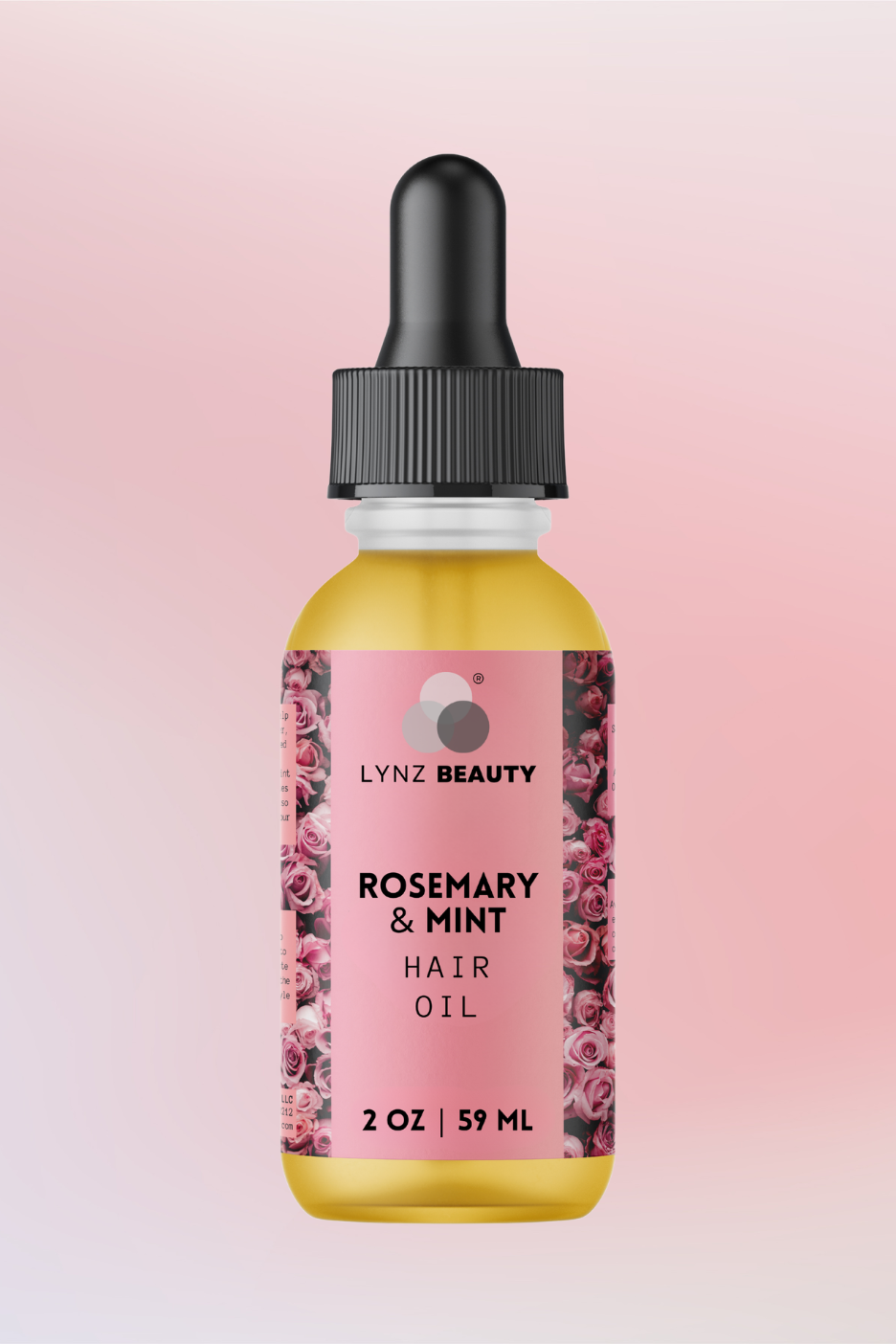 LYNZ Beauty Rosemary and Mint Scalp Hair Growth Oil bottle – natural hair growth treatment